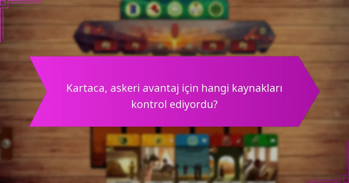 Kartaca stratejik ittifakları nasıl kurdu?